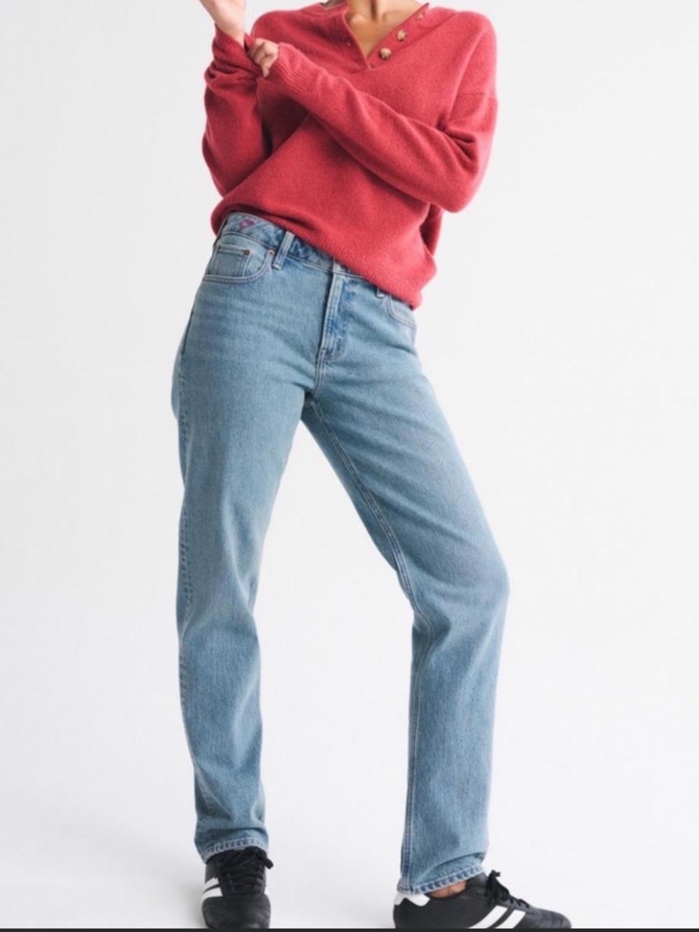 Abercrombie & Fitch Straight-Leg Blue Denim Jeans